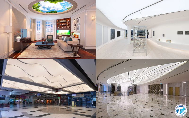 Một số mẫu trần xuyên sáng đẹp sáng tạo